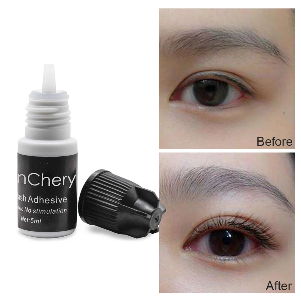 Top Trends: 5ml False Eyelash Glue Quick Dry Dark-Black Waterproof Eyelash Extensions Glue Black Adhesive For Eyelashes Building Glue Shoppable Styles - Image 6