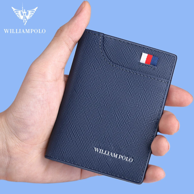 Top Trends: Men Small Wallet Men Mini Purse Genuine Leather Soft Slim Card Holder Cowskin Thin Luxury Wallet Men Short Luxury Brand Gift Shoppable Styles