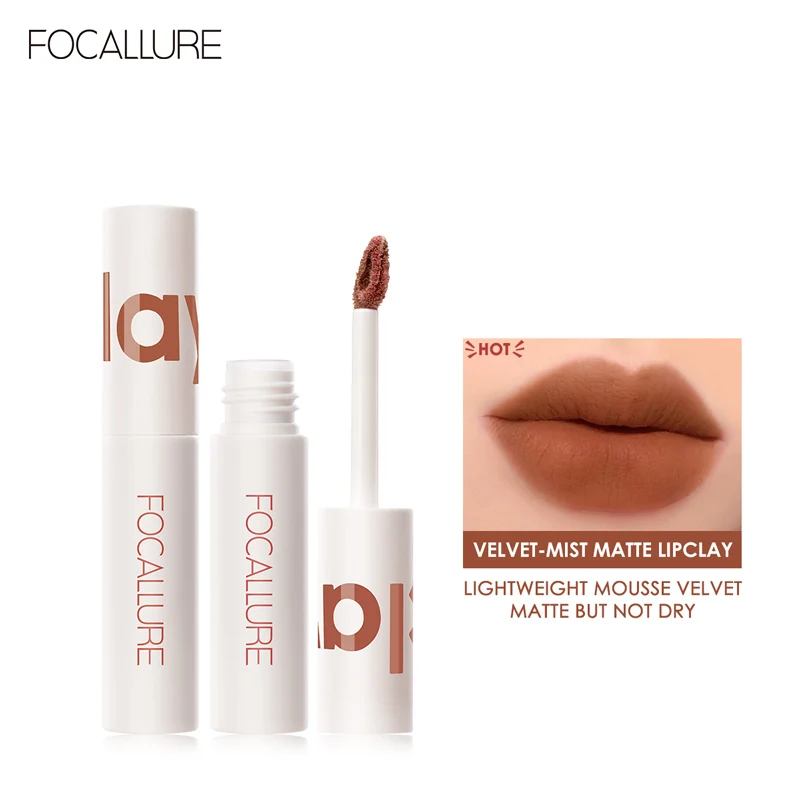 Top Trends: FOCALLURE Matte Lipstick Velvet Mist Lip Clay Not Dry Lip Cream 17 Color Peach Nude Lip Stick Waterpoof Lip Cosmetic Makeup Shoppable Styles