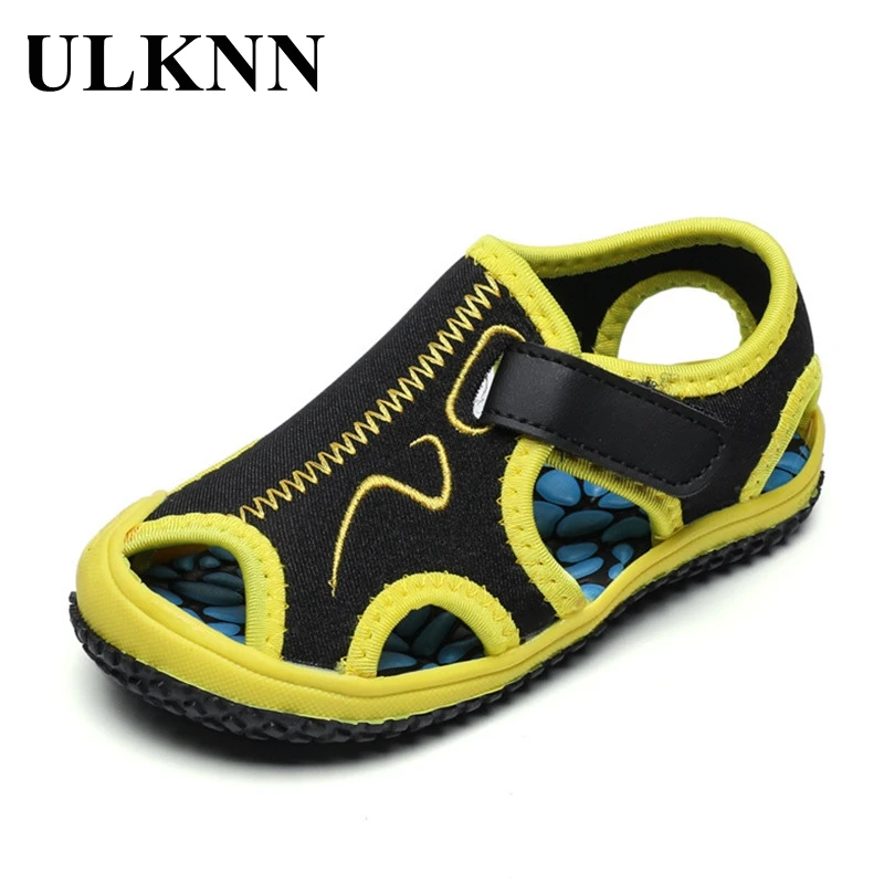 Top Trends: ULKNN Children Summer Sandals Boys Beach Anti-kick Soft-soled Shoe 2023 New Non-slip Sandals Girls Wear-resistant Sports Shoes Shoppable Styles