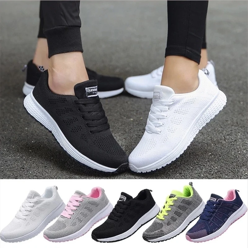 Top Trends: Couple Sports Shoes Women Walking Shoes Breathable Casual Sneakers Outdoor Lightweight Trainers Size 35-44 Shoppable Styles