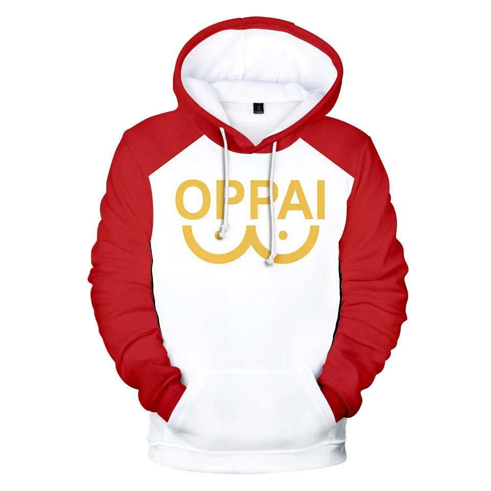 Top Trends: New Anime One Punch Man Saitama Oppai Hoodie Hooded Sweatshirt Hoodie Cosplay Costume New Fleece Harajuku Jacket And Coat Shoppable Styles