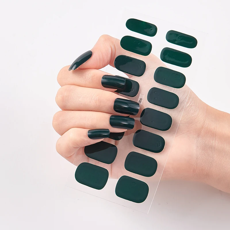 Top Trends: 16 Tips / Sheet Pure Solid Color Fashion Nail Polish Minimalist Design Full Cover Nail Stickers Nail Polish Nail Accesoires Shoppable Styles