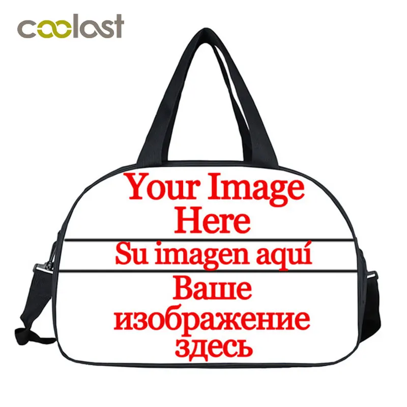 Top Trends: Customize Your Image Logo Travel Bag Women Handbag Multifunctional Large Duffle Bags Shoes Holder Cartoon Weekend Bag Shoppable Styles