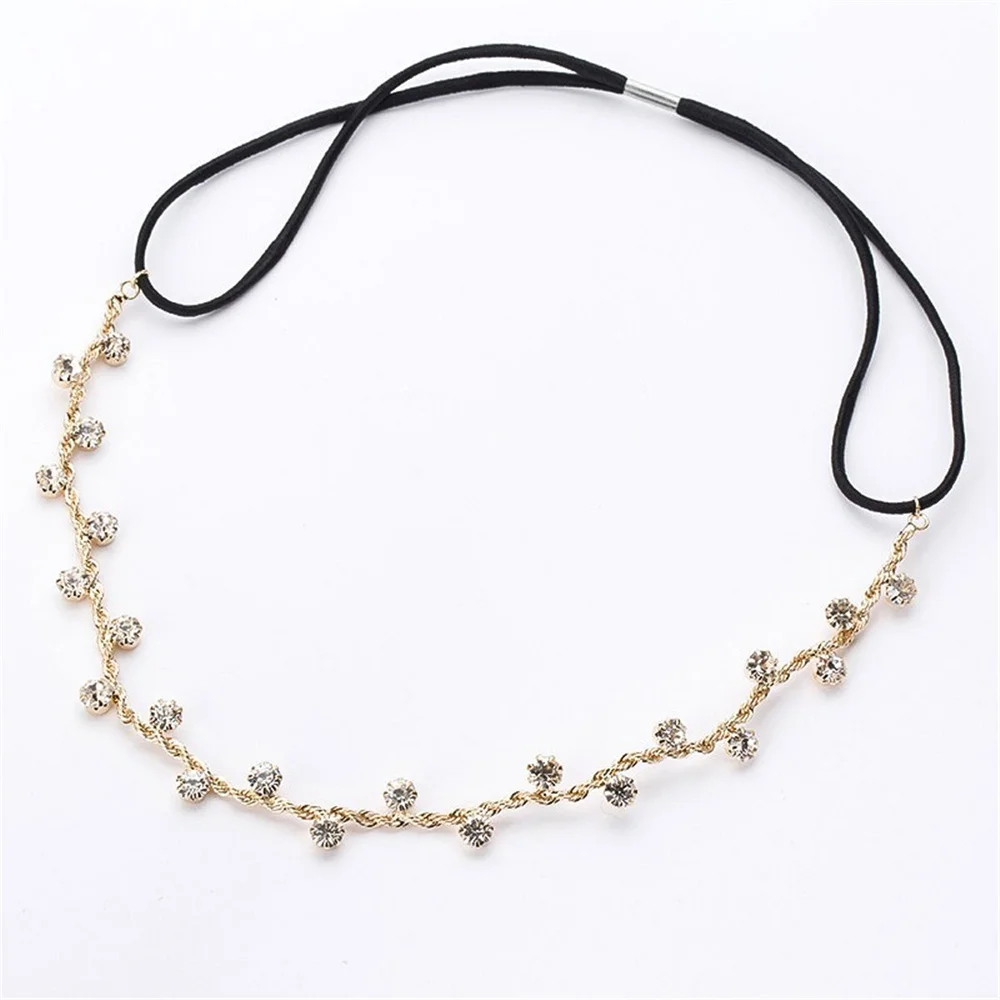 Top Trends: Korea Simple Crystal Rhinestones Headband Bridal Wedding Jewelry Hairband Headdress Women Girl Temperament Hair Accessories 2022 Shoppable Styles