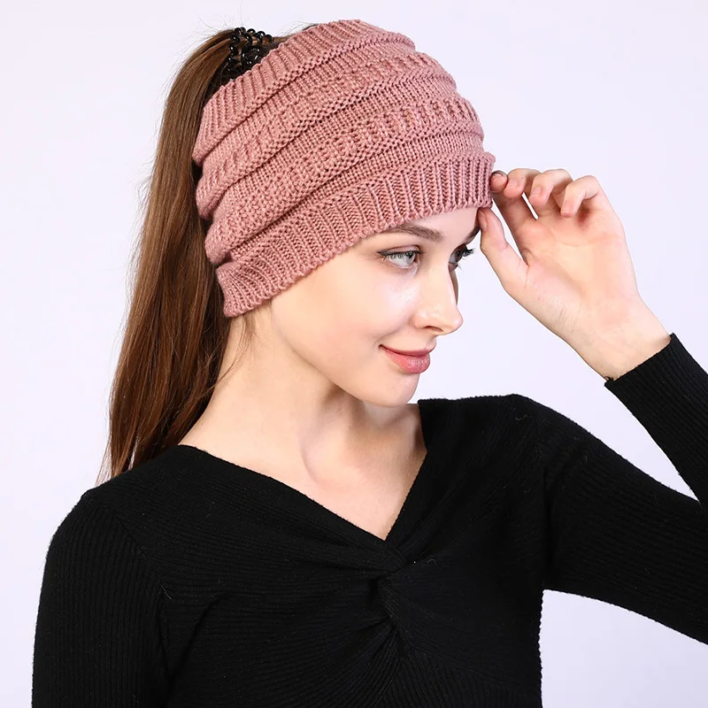 Top Trends: Beanie Hat For Women Winter Warm Caps Female Casual Hats Headpiece Headwear Yoga Run Bandage Girl Hair Bands Headbands 2021 Shoppable Styles