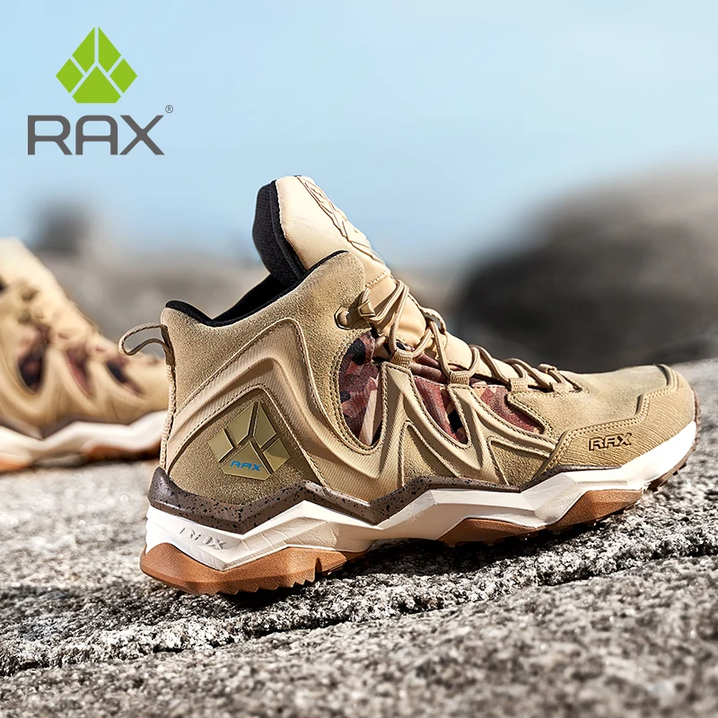 Top Trends: RAX Men Hiking Shoes Winter Waterproof Outdoor Sneaker Men Leather Trekking Boots Trail Camping Climbing Hunting Sneakers Women Shoppable Styles