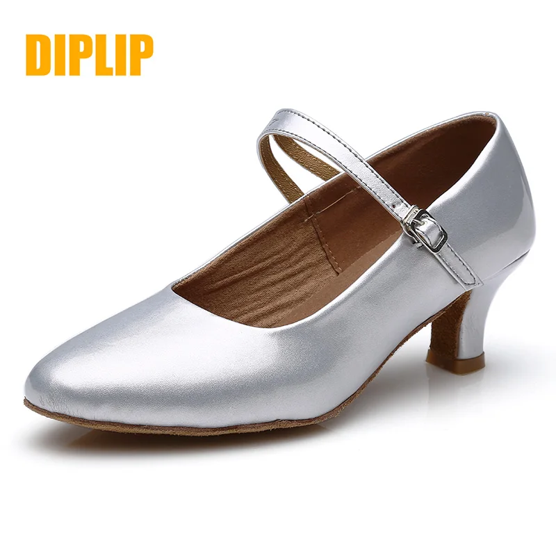 Top Trends: DIPLIP New Modern Dance Shoes Women National Standard Dance Girls Dancing Shoes High Heeled Ballroom Latin Dance Shoes For Women Shoppable Styles