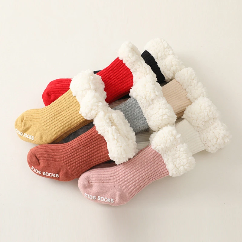 Top Trends: Winter Baby Socks Cute Thicken Warm Kids Sock Thermal 100% Cotton Newborn Toddlers Girls Boys Anti Slip Floor Socks 0-4Years Shoppable Styles