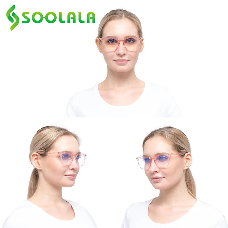 Top Trends: SOOLALA Square Ultralight Anti Blue Light Reading Glasses Women Men Computer Frame Farsighted Presbyopic Glasses + 0.5 + 0.75 Shoppable Styles - Image 6