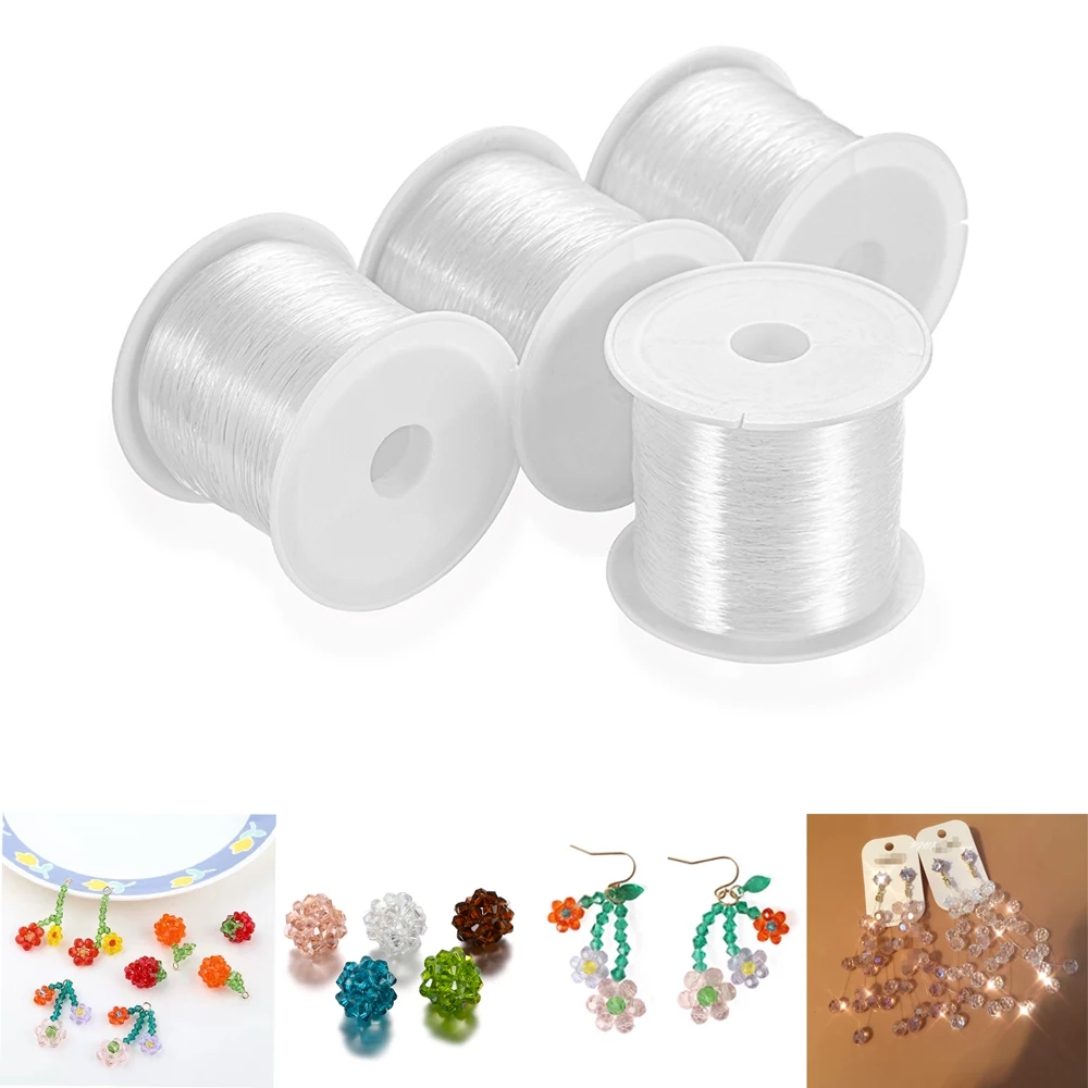 Top Trends: 1PC 0.2-1mm Fishing Line For Beads Wire Clear Non-Stretch Nylon String Beading Cord Thread For Jewelry Making Supplies Wholesale Shoppable Styles