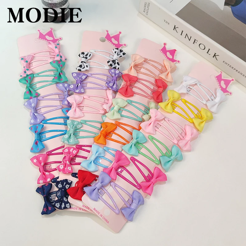 Top Trends: Modie Colorful Variety Style Small Bow Knot Hairpins Set Baby Clips Outgoing Hair Accessories Cute Head Wear Set For Girls Shoppable Styles