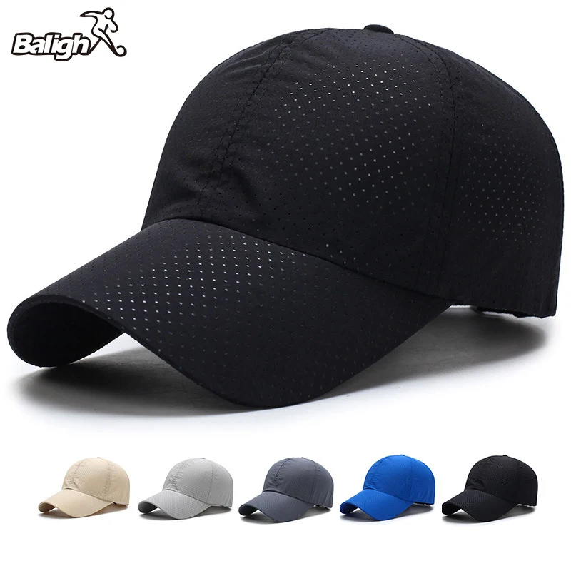 Top Trends: Balight Ultra-slim Summer Caps Quick-Drying Fabric Summer Unisex Women Man Quick Dry Mesh Cap Running Hat Bone Breathable Hats Shoppable Styles