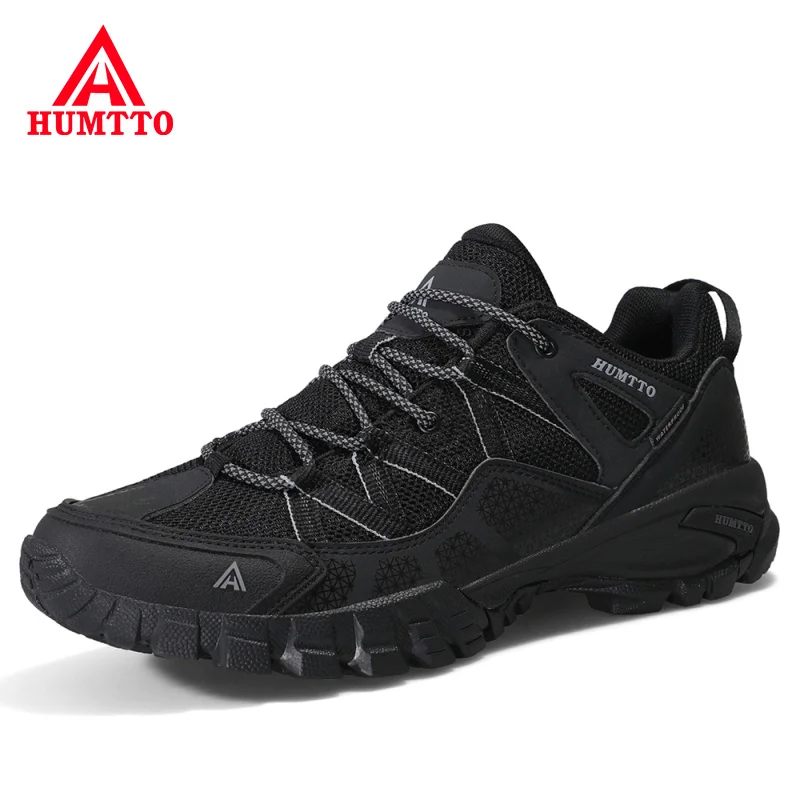 Top Trends: HUMTTO Trekking Tourism Sneakers Men Women Leather Hiking Shoes Mens Profession Breathable Athletic Outdoor Climbing Boots Man Shoppable Styles