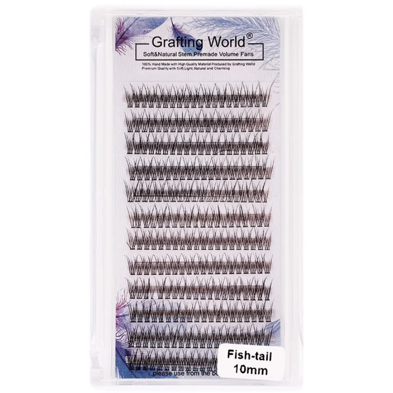 Top Trends: Grafting World New Style Eyelash Cluster Dove Tail Individual Eyelash 240 Pieces Eyelash Extensions Make Up Tools Shoppable Styles