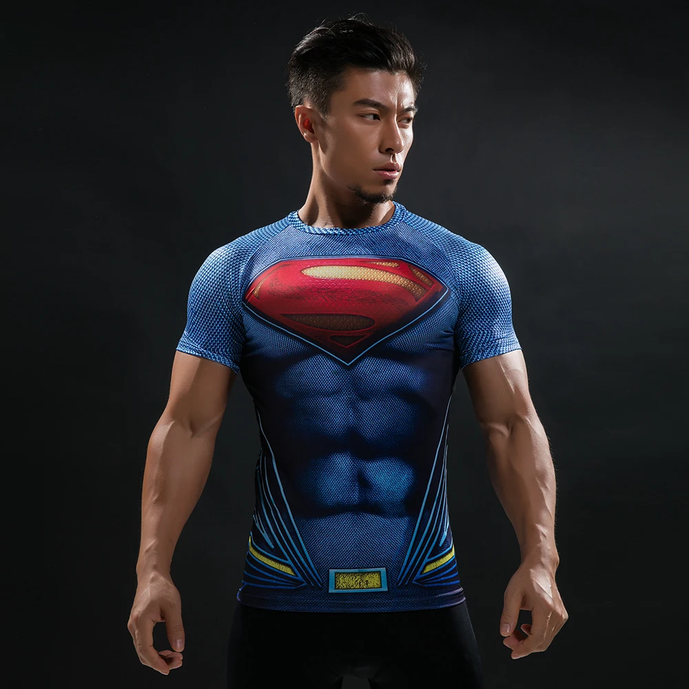 Top Trends: New Summer Comics Fashion T Shirt Men 3D Printed Compression Men T-Shirt Cosplay Costume Brand Short Sleeve Shirt Tops Tees Shoppable Styles