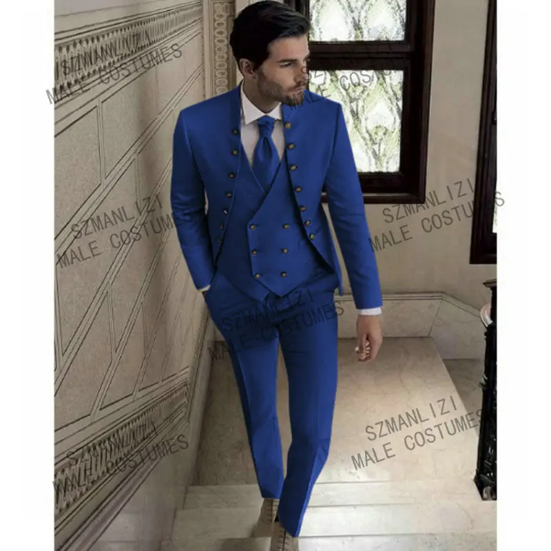 Top Trends: SZMANLIZI MALE COSTUMES Men Wedding Suits 2022 Terno Slim Fit Groomsmen Red Formal Groom Mens Tuxedo Blazer Prom Suits 3 Pieces Shoppable Styles - Image 2