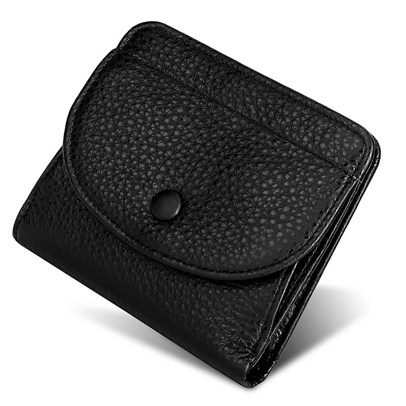 Top Trends: Fashion Women Wallets Genuine Leather Small Coin Purse Female Cowhide Card Holder Wallet Shoppable Styles