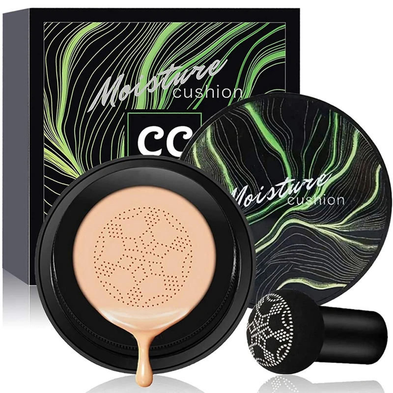 Top Trends: BB Air Cushion Foundation Mushroom Head CC Cream Concealer Whitening Makeup Cosmetics Waterproof Brighten Face Base Tone Shoppable Styles