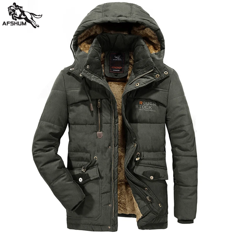 Top Trends: Winter Parka Men Coat Size L-6XL 7XL 8XL Splicing Jacket Men&#039;s Plus Velvet Thick Warm Mens Jackets Casual Hooded Coats Parka 868 Shoppable Styles