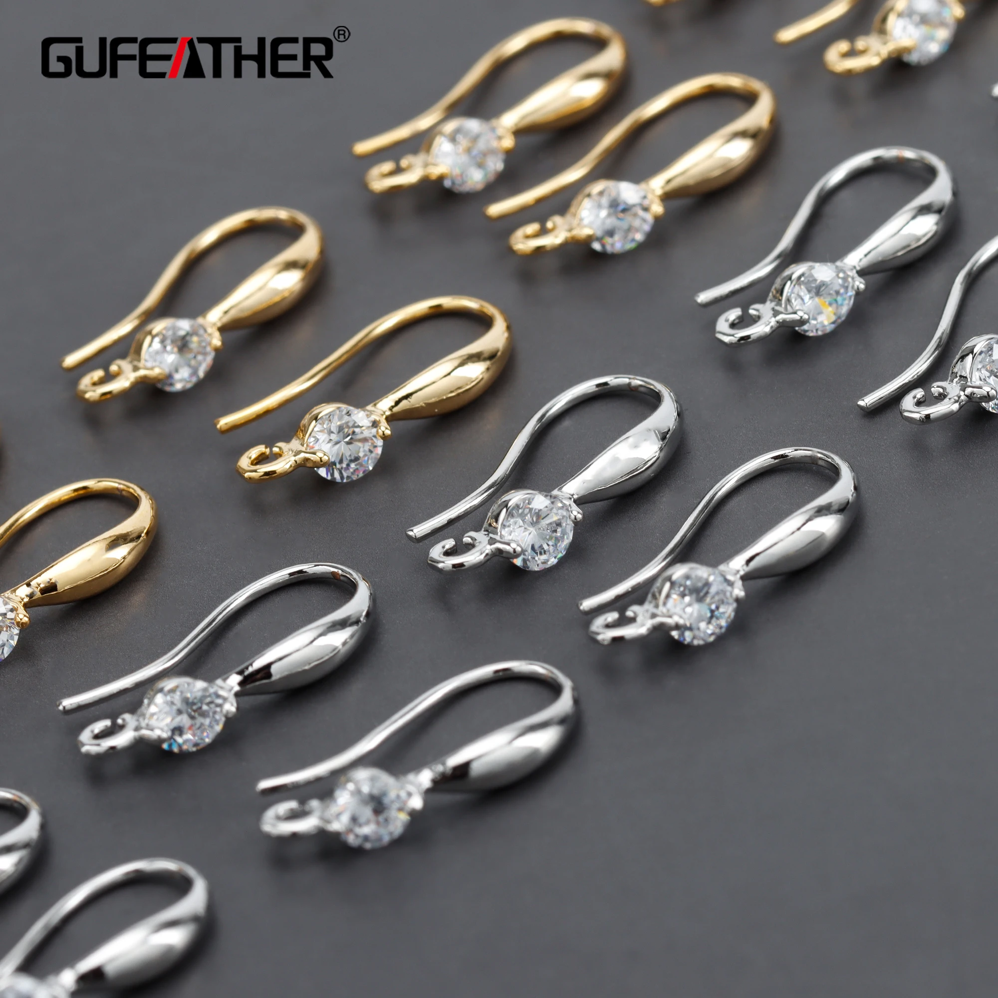 Top Trends: GUFEATHER M926, diy Jewelry, pass REACH, nickel Free, 18k Gold Rhodium Plated, copper, zircon, jewelry Making Findings, diy Earrings Shoppable Styles