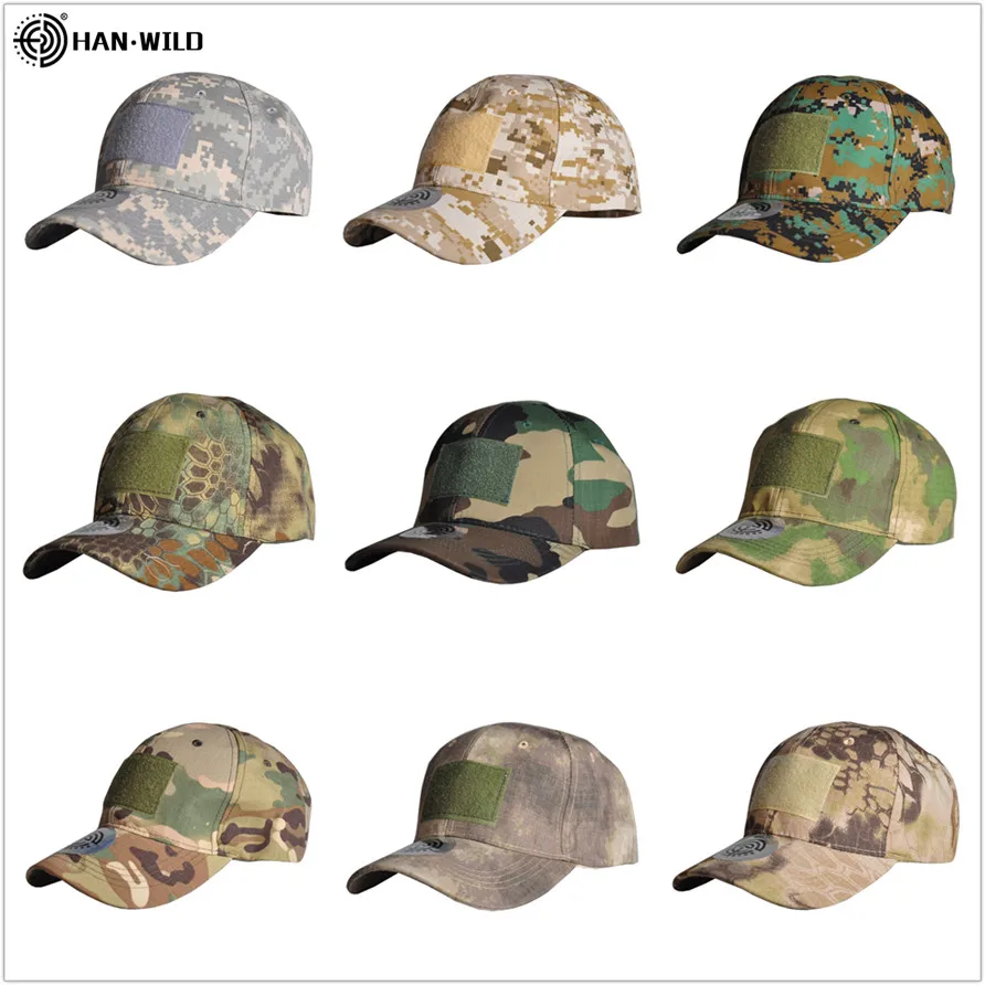 Top Trends: HAN WILD Camouflage Hat Baseball Caps Outdoor Sport Caps Hunting Cap Simplicity Tactical Military Army Camo Hats Embroidery Cap Shoppable Styles