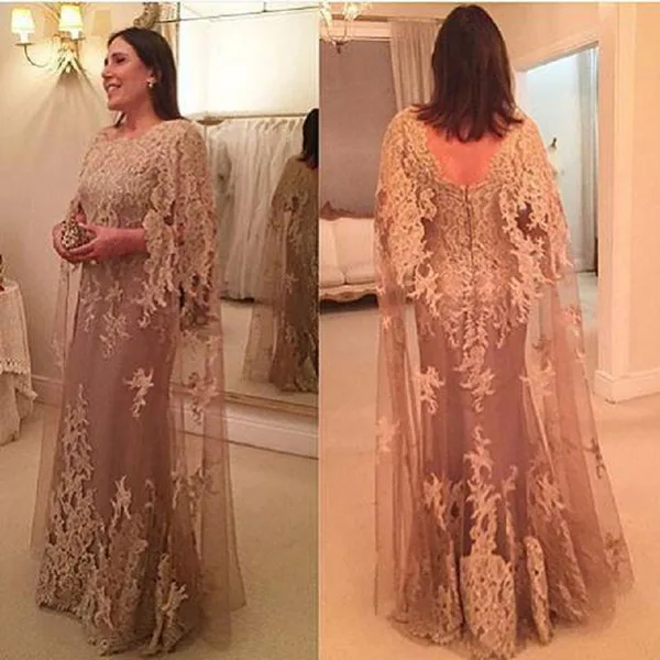 Top Trends: Plus Size Mother Of The Bride Dresses A-line Tulle Appliques Lace Long Groom Mother Dresses For Weddings Shoppable Styles