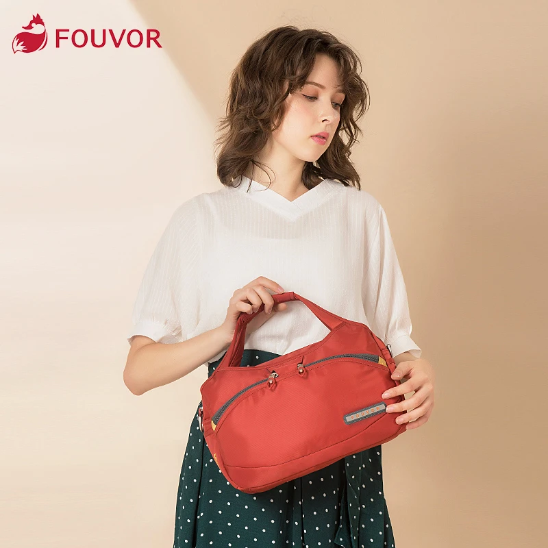 Top Trends: Fouvor 2023 New Fashion Oxford Handbag For Women Nylon Large Capacity Canvas Bag Female Shoulder Messenger Bag 2587-10 Shoppable Styles