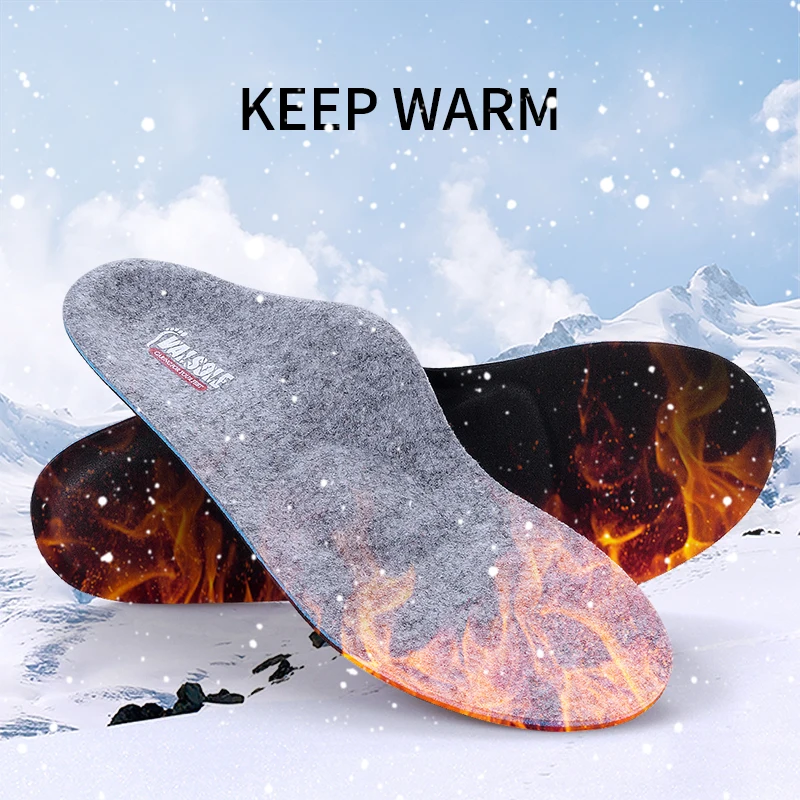 Top Trends: Flat Feet Orthopedic Insoles Arch Support Orthotics Winter Warm Heated Wool Shoe Inserts For Plantar Fasciitis Relieve Foot Pain Shoppable Styles