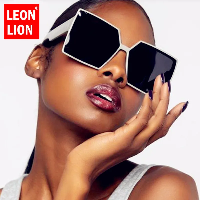 Top Trends: LeonLion 2023 Square Sunglasses Women Oversized Sun Glasses Women High Quality Women Eyewear Brand Designer Gafas De Mujer UV400 Shoppable Styles