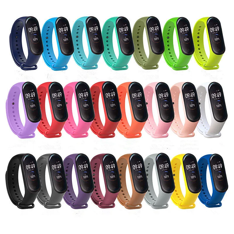 Top Trends: Strap For Xiaomi Mi Band 6 5 4 3 Silicone Sports Wristband For Mi Band 3 4 5 TPU Replacement Strap For XiaoMi Mi Band 6 Bracelet Shoppable Styles