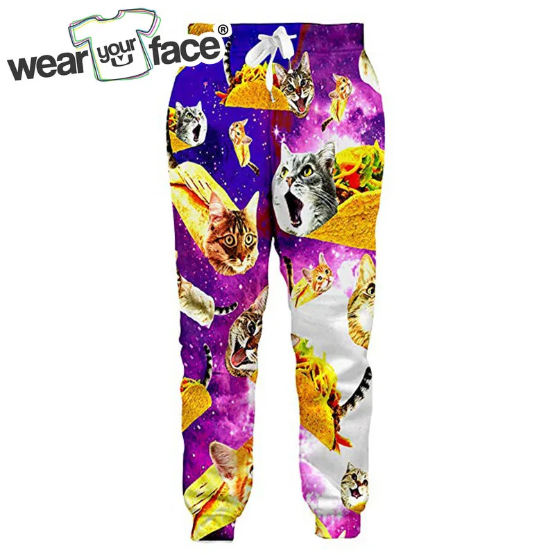 Top Trends: Space Taco Cats Flamingo Fire 3D All Over Printed Sweatpants Casual Streetwear Joggers Women Men Clothing Dropship Shoppable Styles