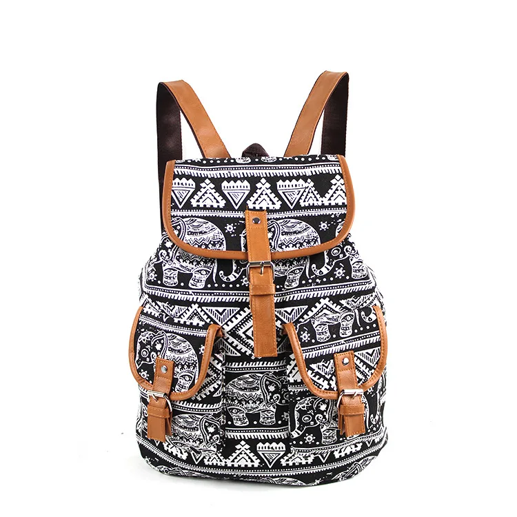 Top Trends: Ethnic Style School Bags Printing Backpack Women Travel Bag Leisure Backpack Large Capacity Student School Bag Plecak Damski Shoppable Styles