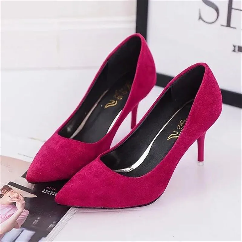 Top Trends: Hot Selling Women Shoes Pointed Toe Pumps Patent Leather Dress Red 8CM High Heels Boat Shoes Shadow Wedding Shoes Zapatos Mujer Shoppable Styles - Image 6