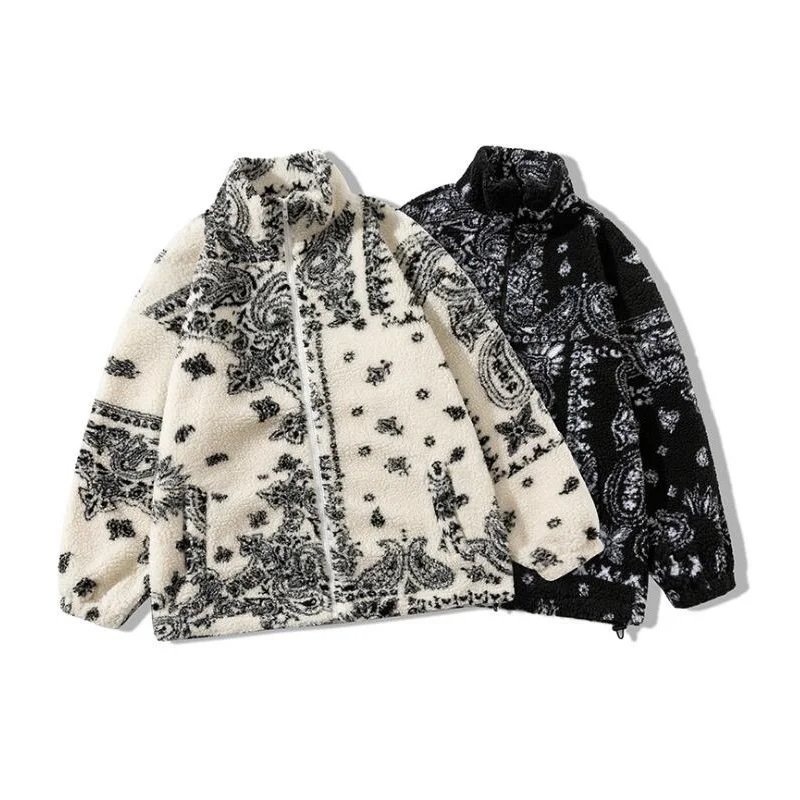 Top Trends: Oversize Cardigan Jackets Man Casual Bandanna Man Jacket Loose Lamb Cashmere Women Men Coat Fleece Winter Men's Coats Shoppable Styles