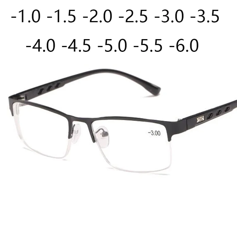 Top Trends: 1 -1.5 -2 -2.5 -3 -3.5 -4 -4.5 -5 Finished Myopia Glasses Women Men Full Half Metal Frame Ultralight Students Short Sight Shoppable Styles