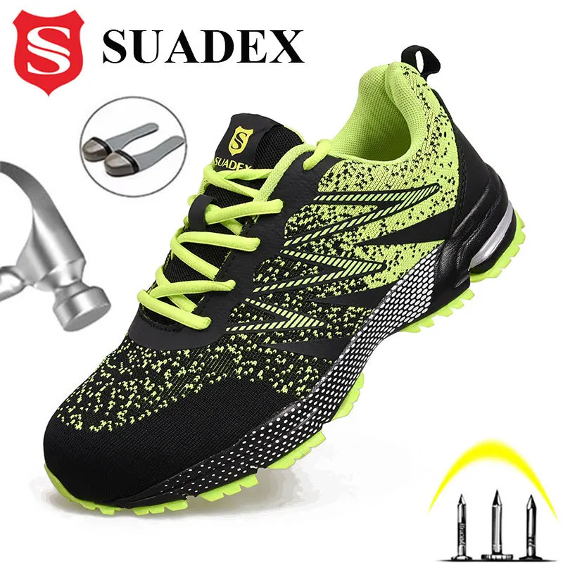 Top Trends: SUADEX Safety Shoes Men Women Steel Toe Boots Anti-Smashing Work Sneakers Lightweight Breathable Summer Footwear EUR Size 37-48 Shoppable Styles