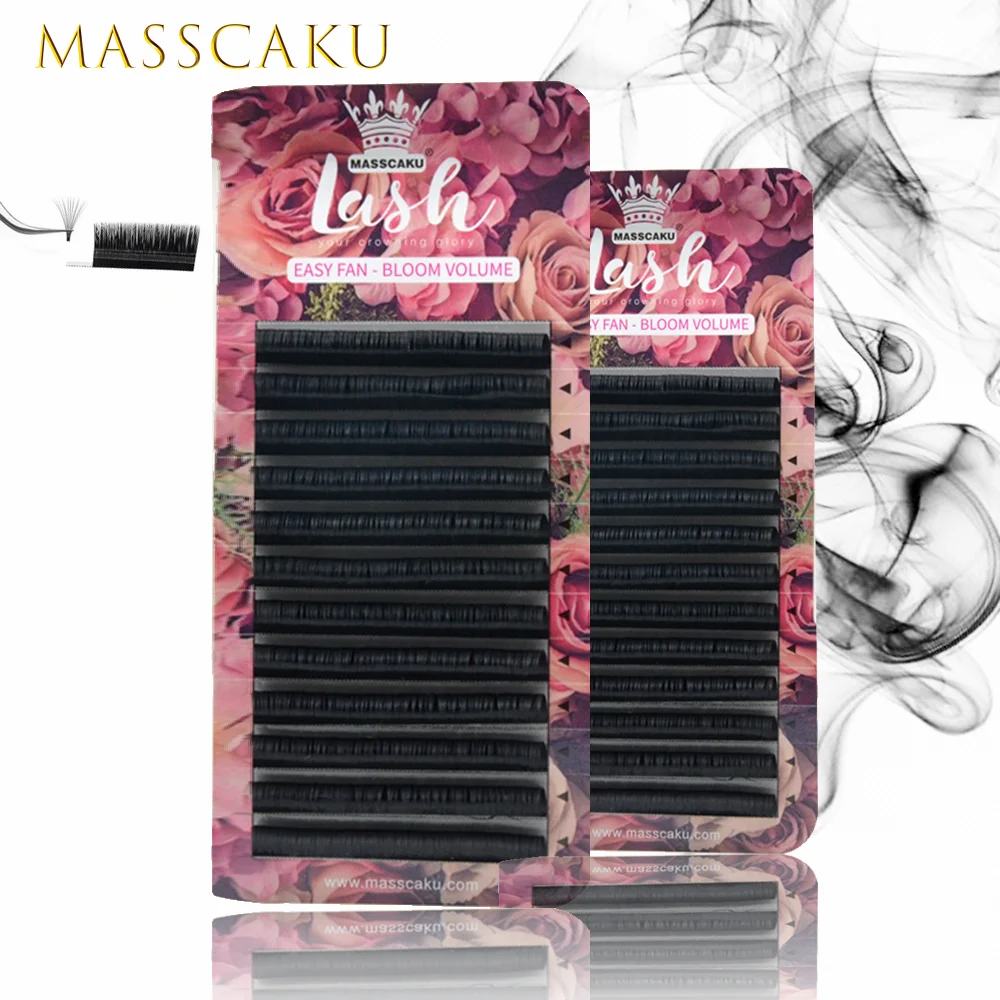 Top Trends: MASSCAKU Easy Fan Blooming Faux Mink Lashes Eyelashes Blooming Volume Eyelashes Long Lasting Eyelash Extension Shoppable Styles