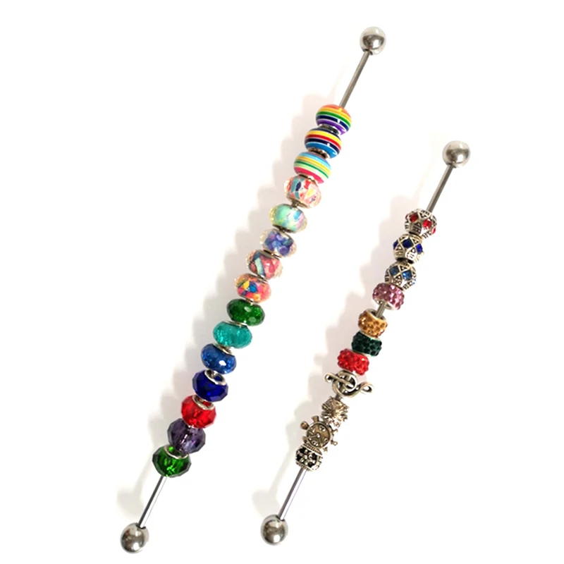 Top Trends: Wholesale Jewelry Charm Beads Display Metal Rod 2mm 3mm Hole Pandora Bracelet Beads Holder Organizer Trollbeads Storage Showcase Shoppable Styles - Image 3