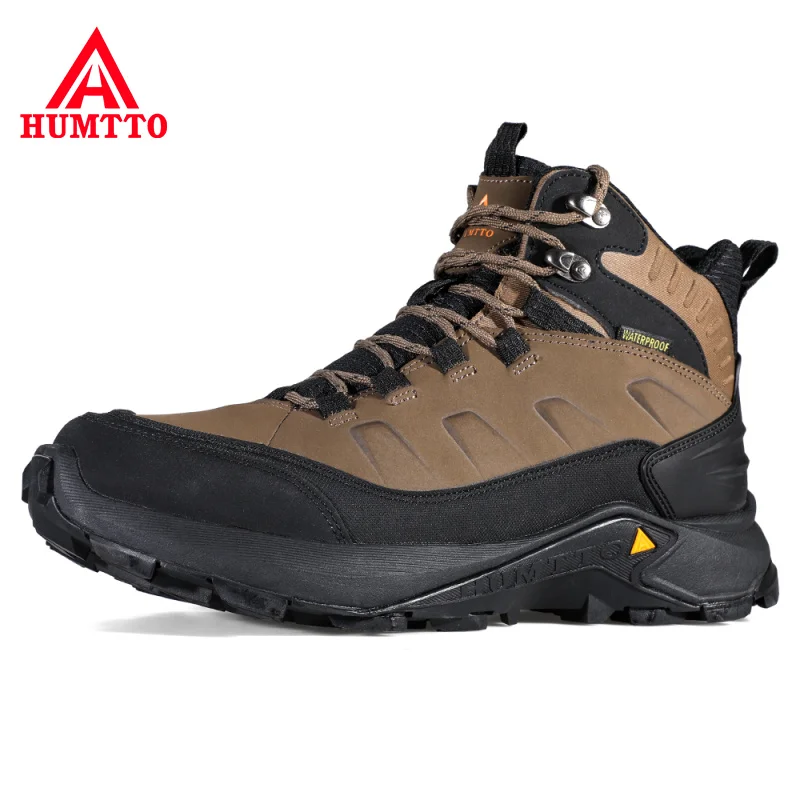 Top Trends: HUMTTO Waterproof Hiking Shoes Leather Climbing Athletic Shoes For Men Outdoor Safety Trekking Boots Male Tactical Sneakers Mens Shoppable Styles