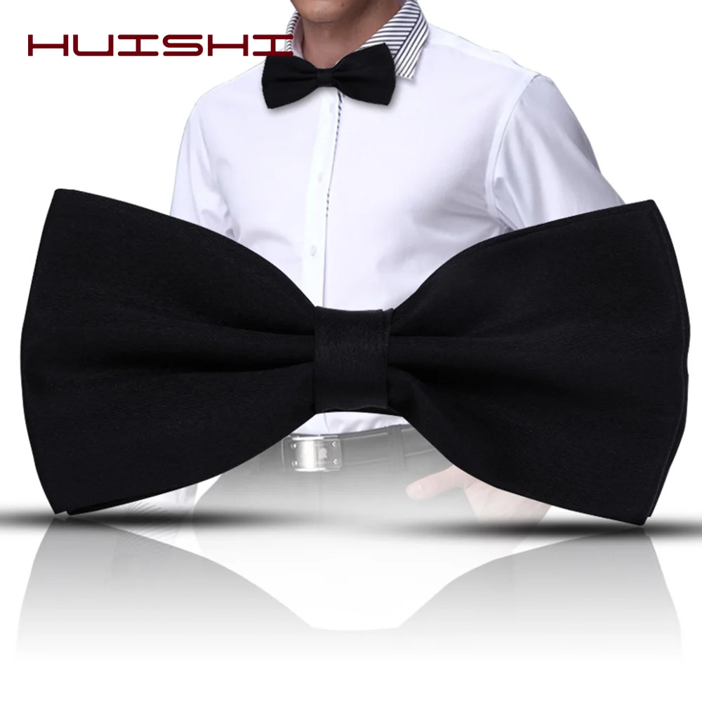 Top Trends: HUISUI 2024 New 43 Color Suit Bow Tie Wedding Gift Solid Party Classic Butterfly Cravat Wholesale Polyester Material Bowtie Shoppable Styles