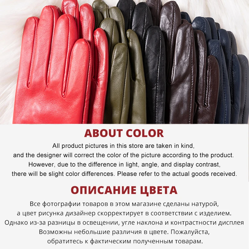 Top Trends: Multiple Colors 50cm Long Leather Gloves, sheepskin Women's Leather Gloves, warm Women's Winter Gloves, Simple Women's Gloves-2227C Shoppable Styles - Image 5