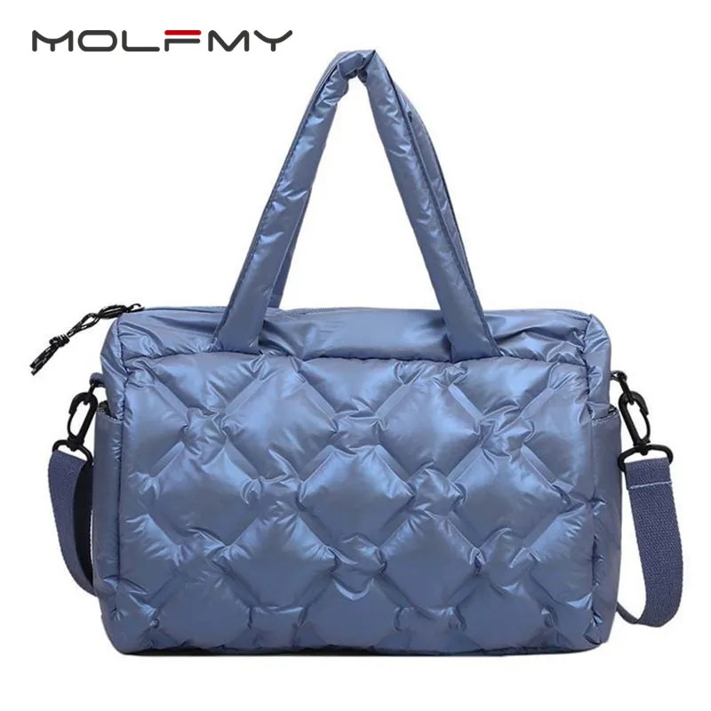 Top Trends: Fashion New Women Down Bag Quilted Space Padded Handbag Shoulder Bag Winter Female Pillow Large Capacity Tote Crossbody Bag Мисс Shoppable Styles