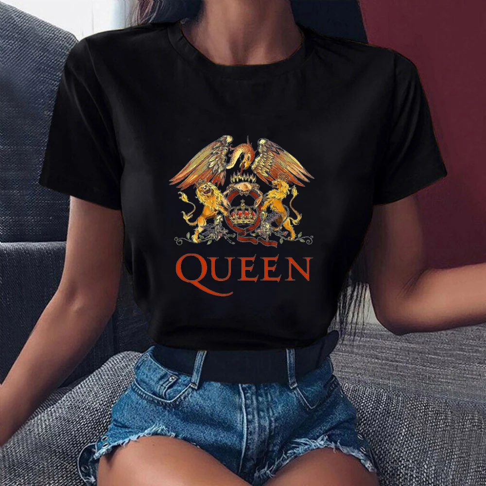 Top Trends: Freddie Mercury T-Shirt Ladies Clothing Queen Band T Shirt Summer Harajuku Top Women Tshirt Tumbler Tops Tees Women Streetwear Shoppable Styles