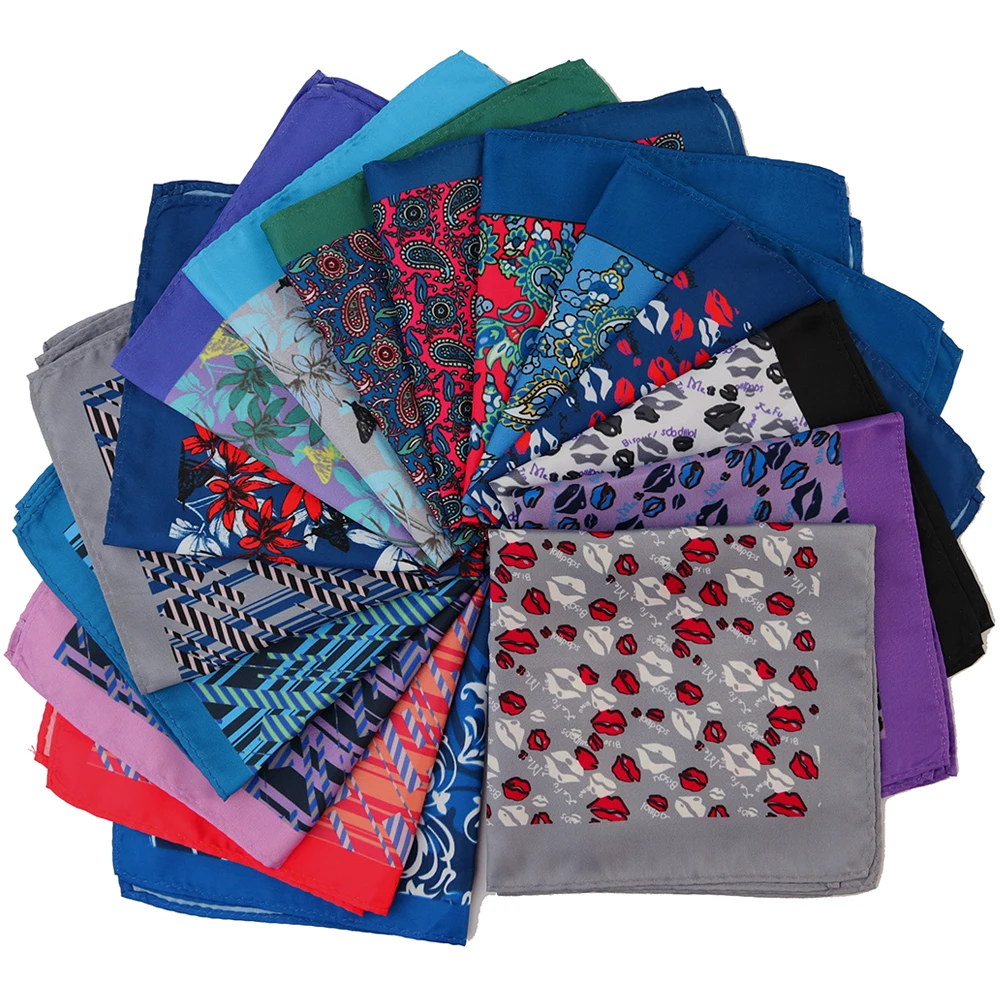 Top Trends: Tailor Smith Men Pocket Squares Printed Lips Floral Paisley Business Chest Towel Pocket Hanky Handkerchiefs Hankies Scarves Shoppable Styles