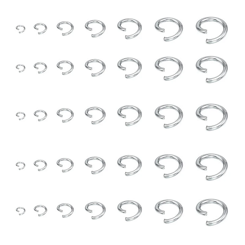 Top Trends: 200pcs / Lot Stainless Steel Open Single Loops Jump Rings DIY Jewelry Findings &amp; Split Ring For Jewelry Making Supplies Findings Shoppable Styles