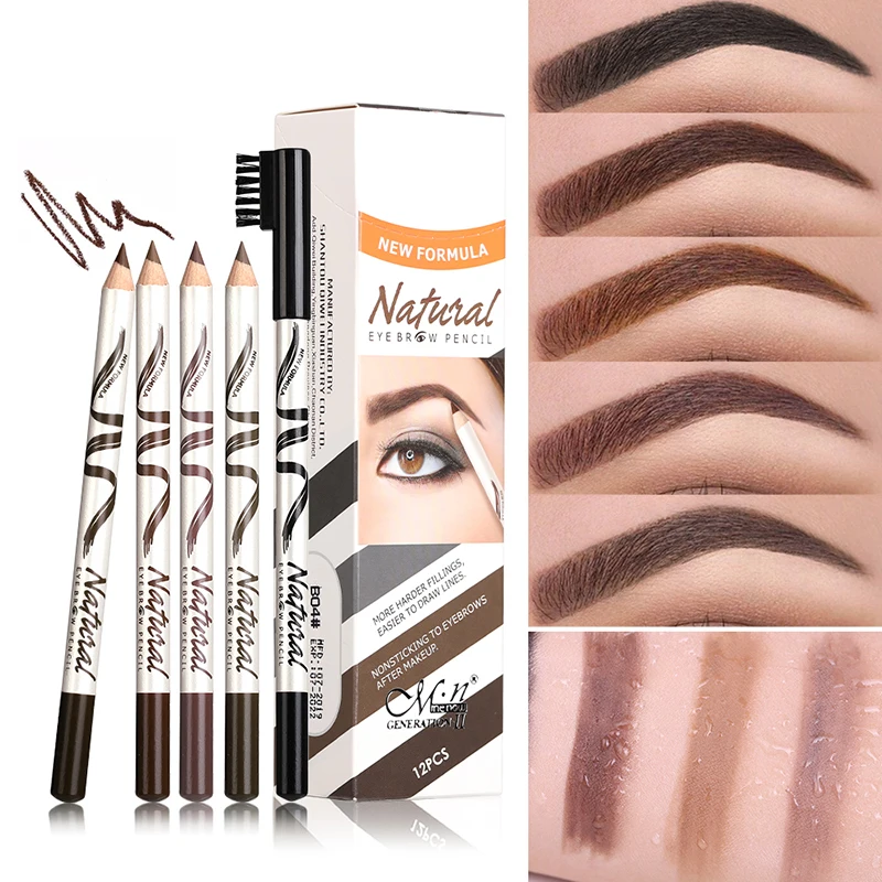 Top Trends: 1 PCS Waterproof Eyebrow Pencil 5 Colors Eyebrow Pen For Women Beauty Cosmetic Eyebrow Pencil Cosmetics Tool Shoppable Styles