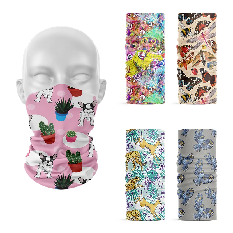 Top Trends: 3D Women Fashion Bandana Creative Funny Animal Scarf Face Cover Headband Magic Headscarf Sports Elastic Tubular Handkerchief Shoppable Styles