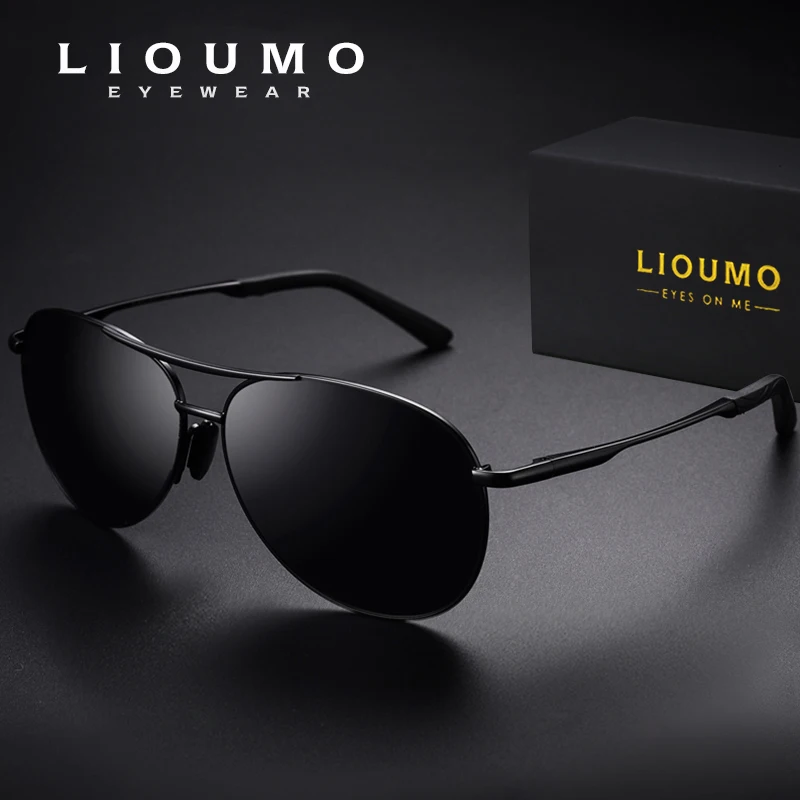 Top Trends: LIOUMO 2023 NEW Men Vintage Alloy Polarized Photochromic Sunglasses Pilot Sun Glasses Coating Lens Driving Eyewear For Men / Women Shoppable Styles