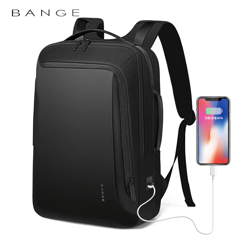 Top Trends: Bange 15.6 Inch Laptop Backpack For Men Water Repellent Functional Rucksack With USB Charging Port Travel Backpacks Male Shoppable Styles